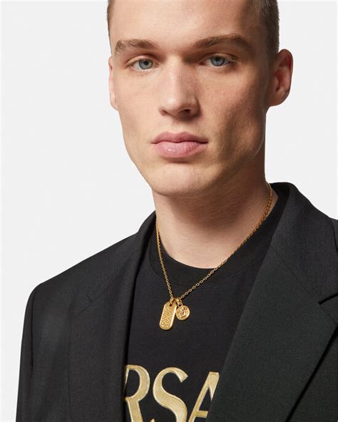 versace kette herren gold|Versace halsketten herren.